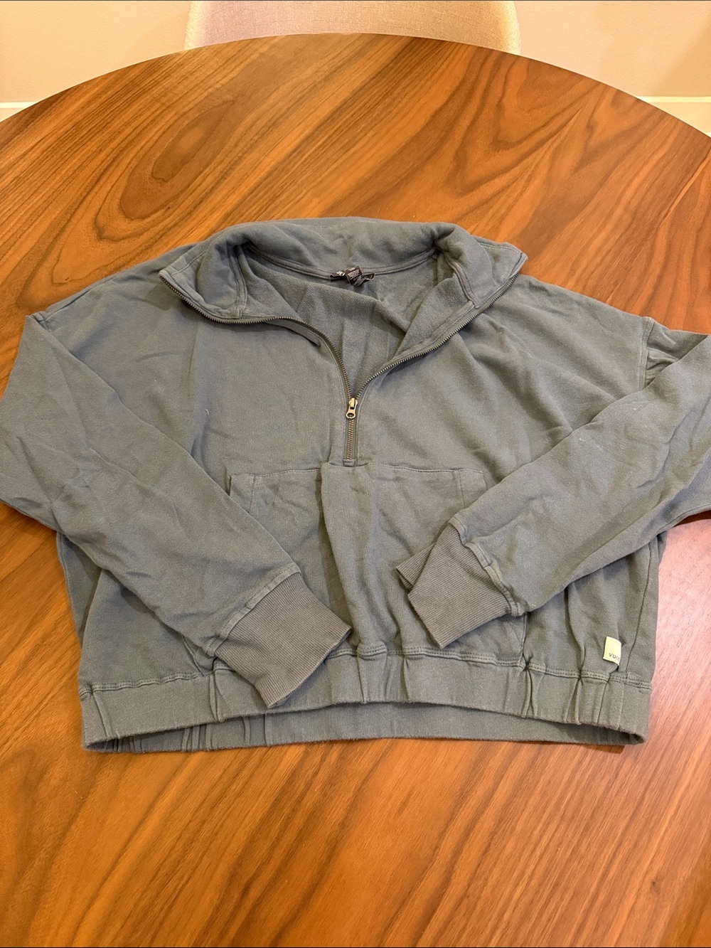 Vuori Men's Quarter-Zip Sweatshirt - Slate Green